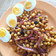 El cooksnap de Chelsea Santos cuando hizo Garbanzos fritos con jamón versión saludable.