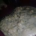 El cooksnap de Leila Antonella cuando hizo Salsa crema de pollo.