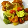 oneloosenut's cooksnap of when they made Vickys Chicken Roulade with Mediterranean Veg, GF DF EF SF NF.
