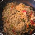 El cooksnap de NURIA cuando hizo Fideos chinos con pollo y verduras.