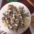 El cooksnap de cesarge cuando hizo Berberechos al vapor con ajo y pereil.