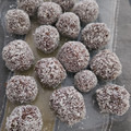El cooksnap de María Eugenia Delgado cuando hizo Trufas de coco, banana y cacao.