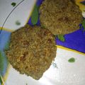 El cooksnap de Meli cuando hizo Hamburguesas de lentejas y cebolla veganas.