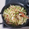 El cooksnap de Francisco Javier cuando hizo Col guisada.