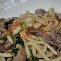 ポン太かあちゃん's cooksnap of when they made 簡単豚肉と白菜のポン酢焼きうどん.