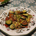 El cooksnap de Charo Diaz cuando hizo Calabaci-Pizza (En recipiente Lékué).