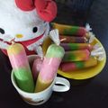 Cooksnap dari Bundanya Chello untuk resep Rainbow ice / es lilin pelangi