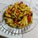 El cooksnap de Adrian Rojas cuando hizo Macarrones salteados con verduras y curry.