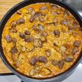 El cooksnap de Javi Nieto cuando hizo Paella de pato, setas y foie.