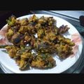 Rakhi Gupta 's cooksnap of when they made Spring onion fritters.