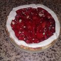 El cooksnap de Yamila Ruggiero cuando hizo Tarta de frutillas con crema 🍓.