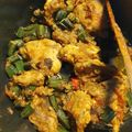 Khadija Hassan's cooksnap of when they made Bhindi Chicken.