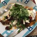 El cooksnap de univer80 cuando hizo Huaraches con Chorizo y Frijoles.