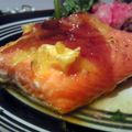 Ondra's cooksnap of when they made Orange honey-mustard Salmon.