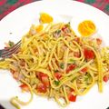El cooksnap de Yanet Ferreira cuando hizo Ensalada de fideos y lomito de atún.