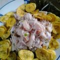 El cooksnap de Dan Barreto @elhornodeeloy cuando hizo Ceviche de pescado con naranja .