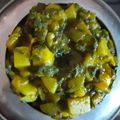 Bharati Kini's cooksnap of when they made पालक बटाटा भाजी (palak batata bhaji recipe in marathi).
