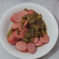 Cooksnap của Cau Hai khi họ làm theo món XÚC XÍCH xào dưa cải chua