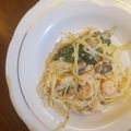 Cooksnap dari Rasa Naya untuk resep Carbonara Bayam Udang