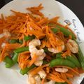 可淅 的 蝦仁炒豌豆佐紅蘿蔔 cooksnap