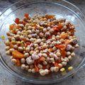 El cooksnap de Carmen cuando hizo Ensalada de garbanzos y caqui.