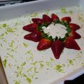 Nonkonzo Makhoba's cooksnap of when they made Vanilla Cheesecake with Strawberry Purée Topping.