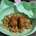 Cooksnap dari rilia untuk resep Butter Rice Simple & Ikan Dori Goreng Anak 1 Tahun+