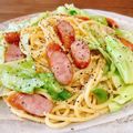 あっちゃんキッチン♪'s cooksnap of when they made ☆きゃべつとウインナーのパスタ☆.