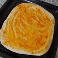 El cooksnap de Marina Atencio cuando hizo Prepizzas con salvados de trigo y avena.