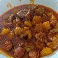 El cooksnap de karsansab cuando hizo Estofado de papas, cerdo y chorizo colorado.