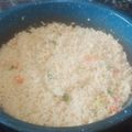 El cooksnap de river cuando hizo Arroz blanco con verduras.