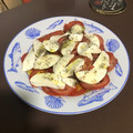 El cooksnap de tamari cuando hizo Carpaccio de tomate de la huerta con mozzarella.
