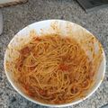 El cooksnap de Juan García Garcia cuando hizo Espaguetis Celi.