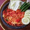 Cooksnap dari Nay's Kitchen untuk resep Telur Dadar Sambal Geprek/penyet