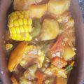 El cooksnap de ladio cuando hizo Cazuela de verduras en olla de barro.