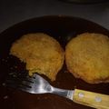 El cooksnap de Sasha Rohten cuando hizo Milanesas de calabaza con tortilla de espinaca. Menú vegetariano.