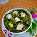 Madhabi Gayen's cooksnap of when they made পালং পনির (Palak paneer recipe in Bengali).