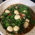 Cooksnap dari Prajna Praninda Riradana untuk resep Cah Kangkung Terasi Telur Puyuh