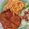 El cooksnap de Marcela Jusa cuando hizo Spaghetti con queso y chile morrón.