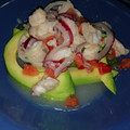 El cooksnap de Trinidad Oviedo Naz cuando hizo Tartar de merluza en cucharitas.