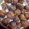El cooksnap de Jessy Canteros cuando hizo Bolitas de fraile rellenas de dulce de leche y crema pastelera.