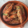 El cooksnap de Isabel Hernández Miguel cuando hizo Gambón en salsa de ron, ajo y perejil al horno.