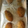 Iambchop's cooksnap of when they made Herbal Hasselback potatoes.