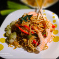 El cooksnap de Zaida TC @alquimiasfood cuando hizo Noodles con langostinos y verduras.