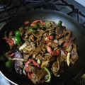 El cooksnap de Tania Lara cuando hizo Bistec fajita con morrón rápido y rico.