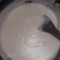 El cooksnap de Adriana Grance cuando hizo Salsa blanca con leche en polvo.