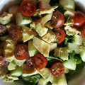 El cooksnap de Verónica Lz cuando hizo Ensalada de espinacas con aguacate.