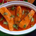 Diya Sawai का कुकस्नैप जब उन्होंने अरबी की रसेदार चटपटी सब्जी (Arbi ki rasedar chatpati sabzi recipe in hindi) बनाया था।