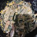 El cooksnap de Erik Sanchez cuando hizo Spaghetti con pollo y rajas 😊.