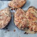 El cooksnap de Jose Caballero cuando hizo Berenjenas rellenas de pechuga de pollo.